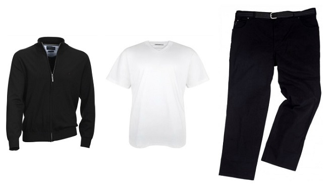 Black and White Outfit für Männer